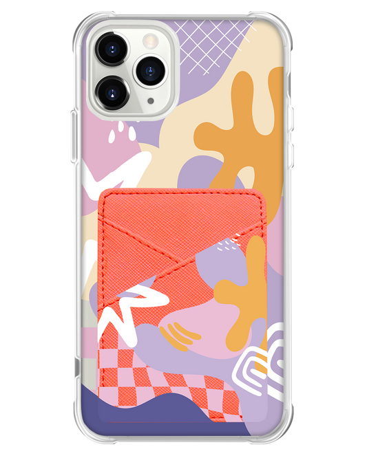 iPhone Phone Wallet Case - Abstract Flower 4.0