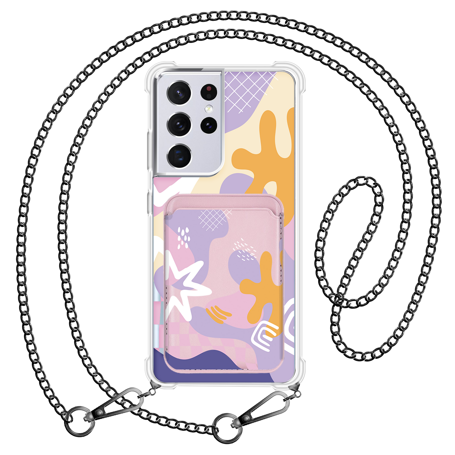 Android Magnetic Wallet Case - Abstract Flower 4.0