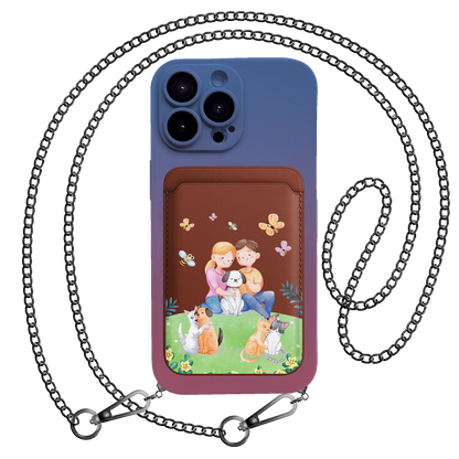 iPhone Magnetic Wallet Silicone Case - Adorable Animal