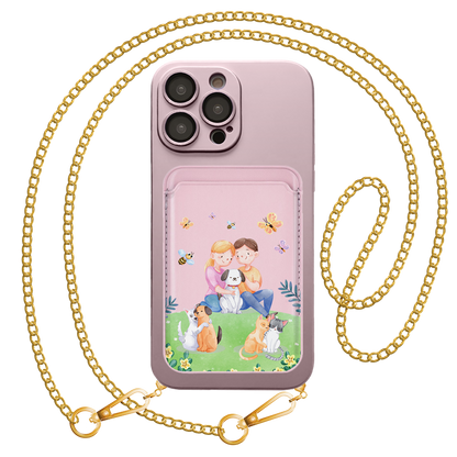 iPhone Magnetic Wallet Silicone Case - Adorable Animal