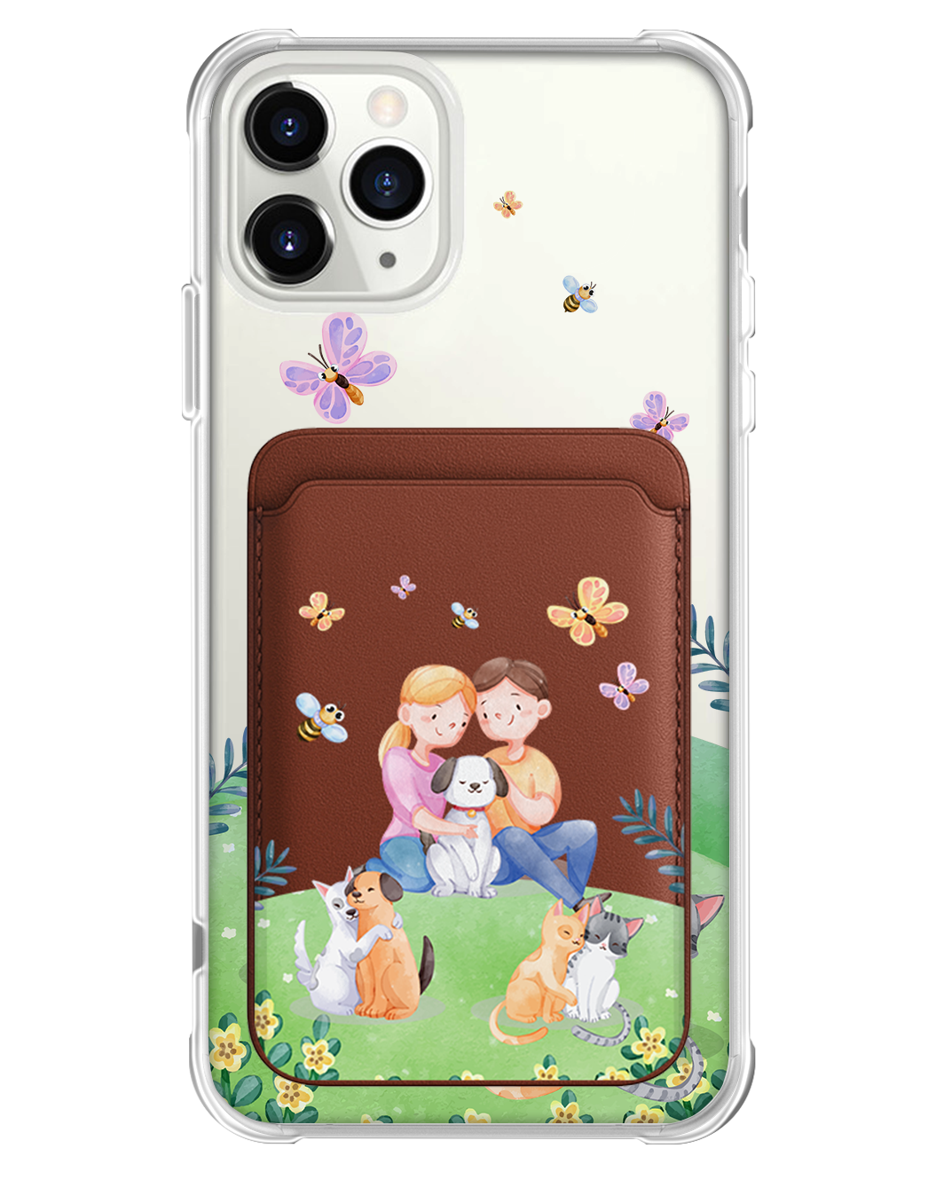 iPhone Magnetic Wallet Case - Adorable Animals