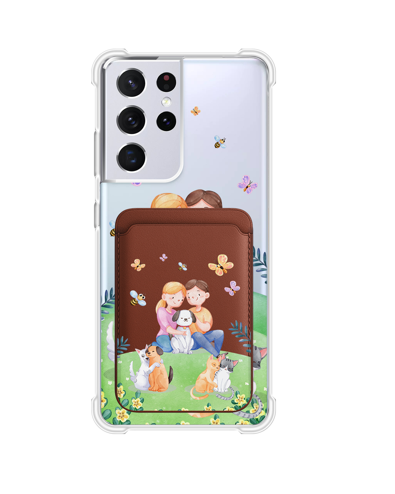 Android Magnetic Wallet Case - Adorable Animals