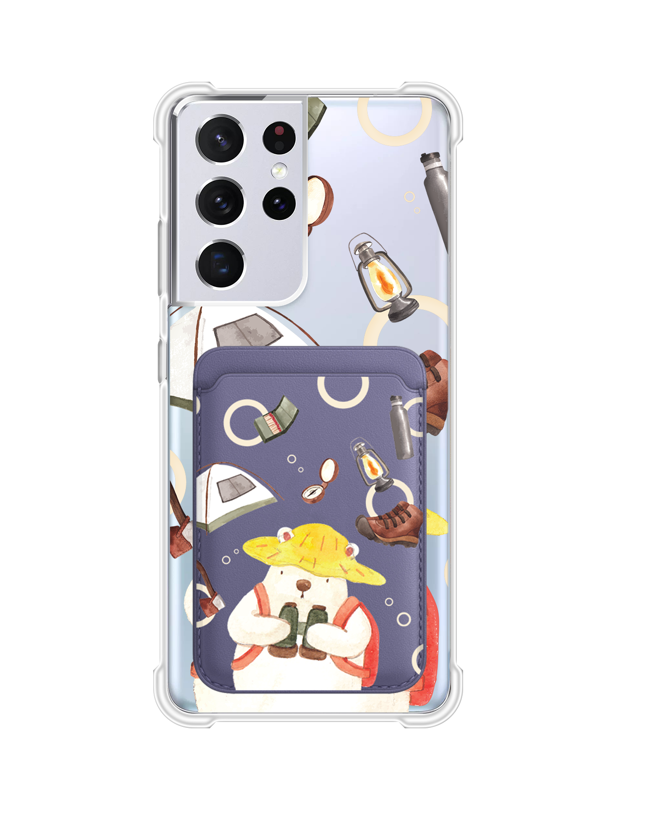 Android Magnetic Wallet Case - Adventure of Bear