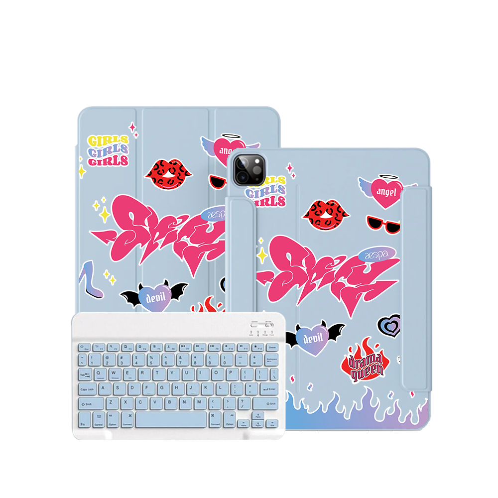 iPad / Android Tab Wireless Keyboard Flipcover - Aespa Spicy