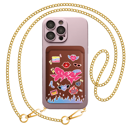 iPhone Magnetic Wallet Silicone Case - Aespa Spicy