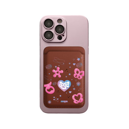 iPhone Magnetic Wallet Silicone Case - Aespa Week
