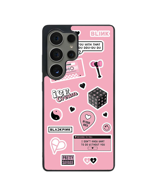 Android Avant-Gloss Grip Case - Blackpink Sticker Pack