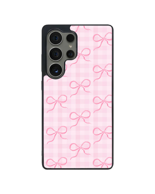 Android Avant-Gloss Grip Case - Coquette Pink Bow