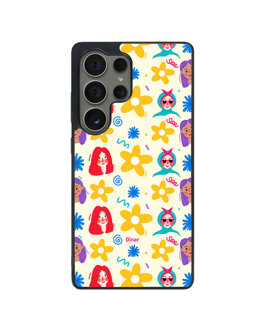 Android Avant-Gloss Grip Case - Daisy Faces