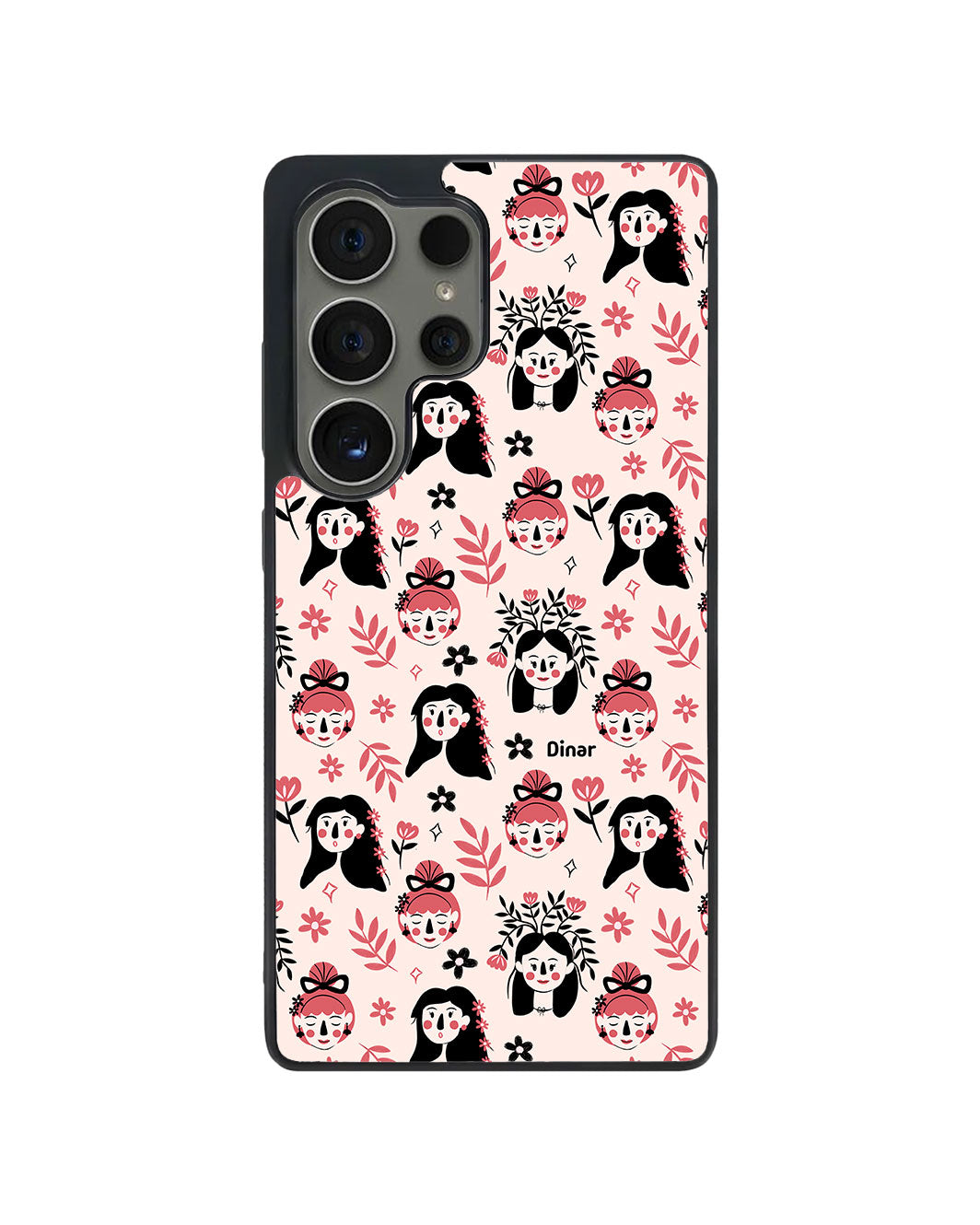 Android Avant-Gloss Grip Case - Flowery Faces