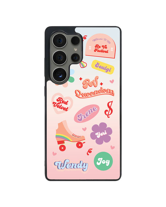 Android Avant-Gloss Grip Case - Red Velvet Sticker Pack