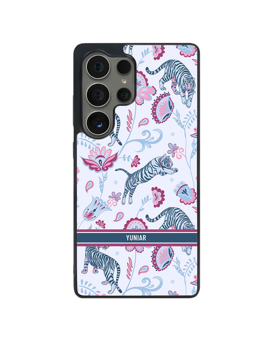 Android Avant-Gloss Grip Case - Tiger & Floral 3.0