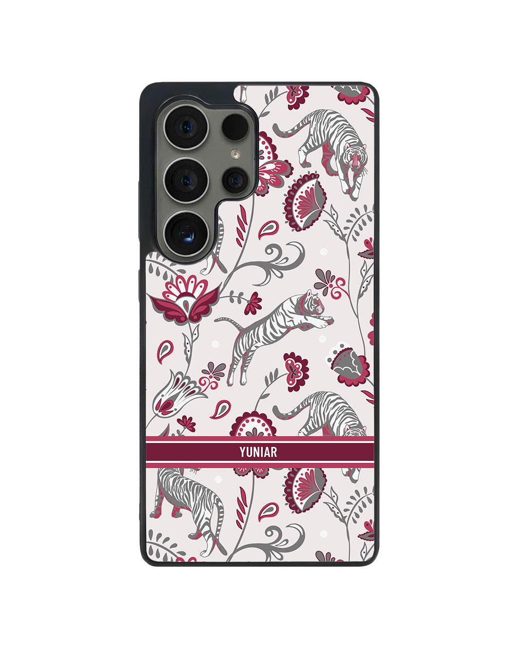 Android Avant-Gloss Grip Case - Tiger & Floral 6.0