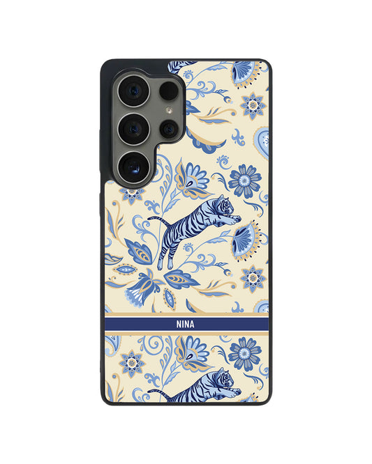 Android Avant-Gloss Grip Case - Tiger & Floral