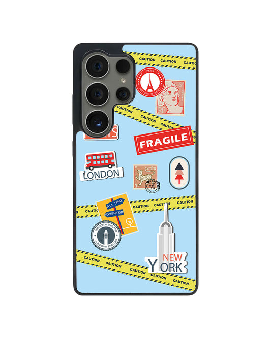 Android Avant-Gloss Grip Case - Travel Stickers