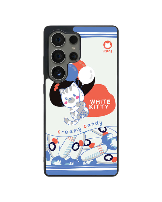 Android Avant-Gloss Grip Case - White Kitty