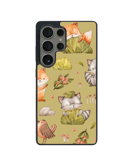 Android Avant-Gloss Grip Case - Racoon & Friends
