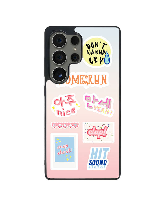 Android Avant-Gloss Grip Case - Seventeen Sticker Pack