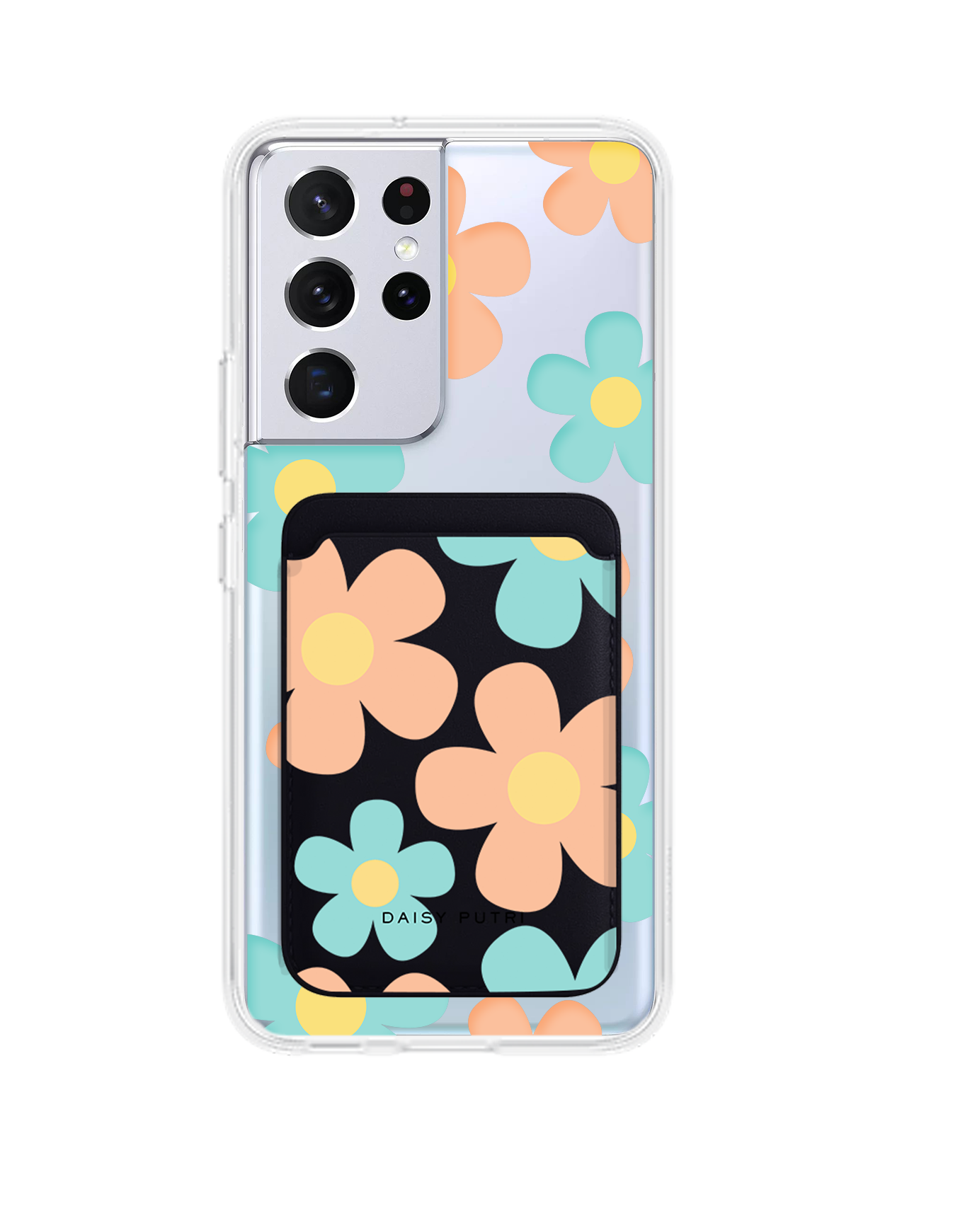 Android Magnetic Wallet Case - Daisy Daze