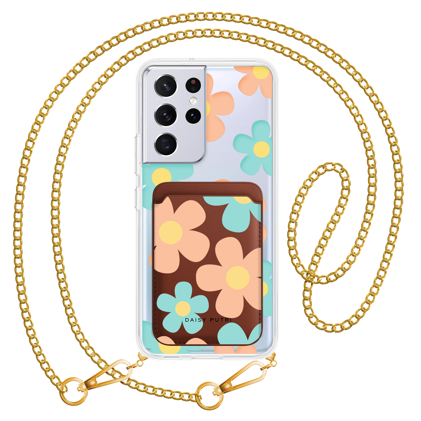 Android Magnetic Wallet Case - Daisy Daze