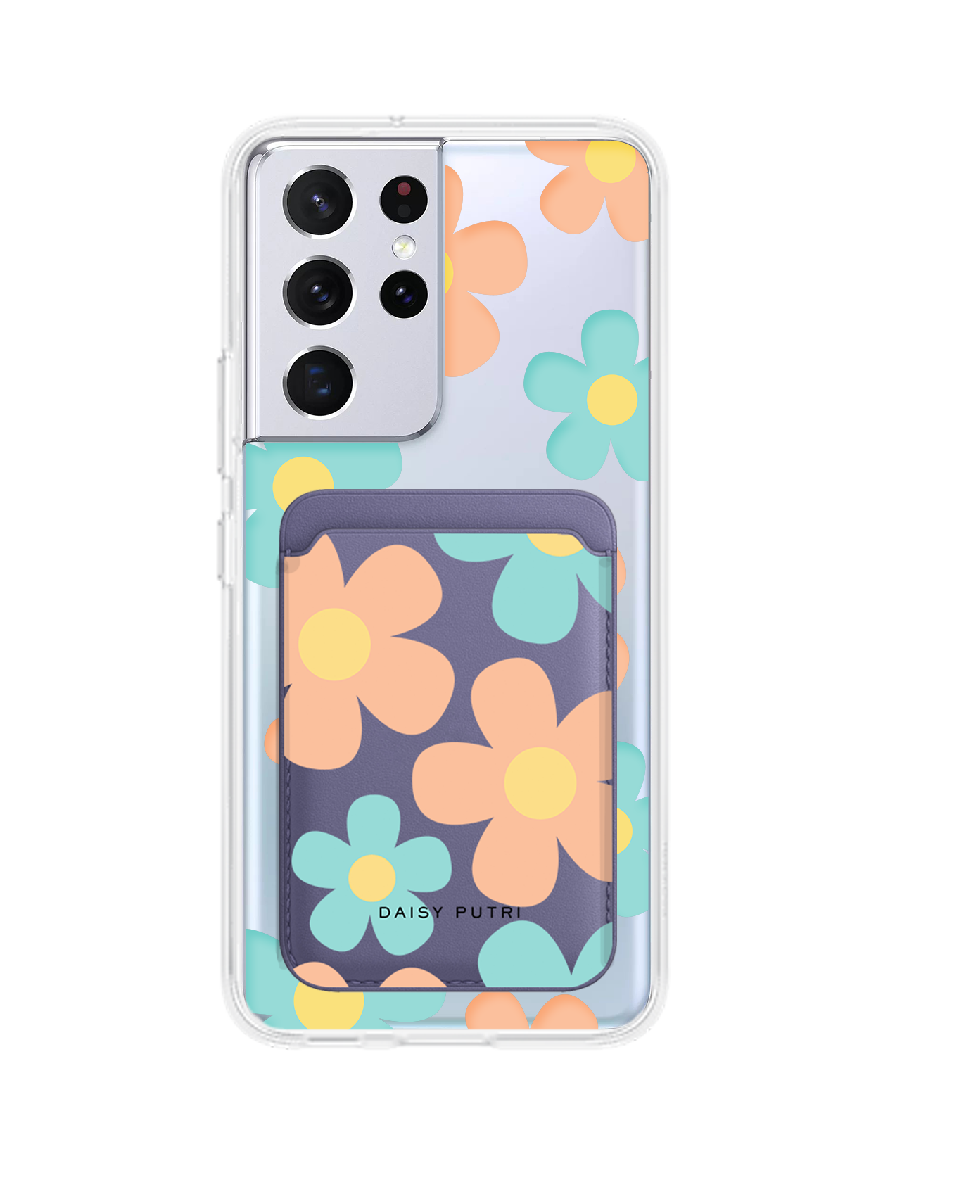 Android Magnetic Wallet Case - Daisy Daze