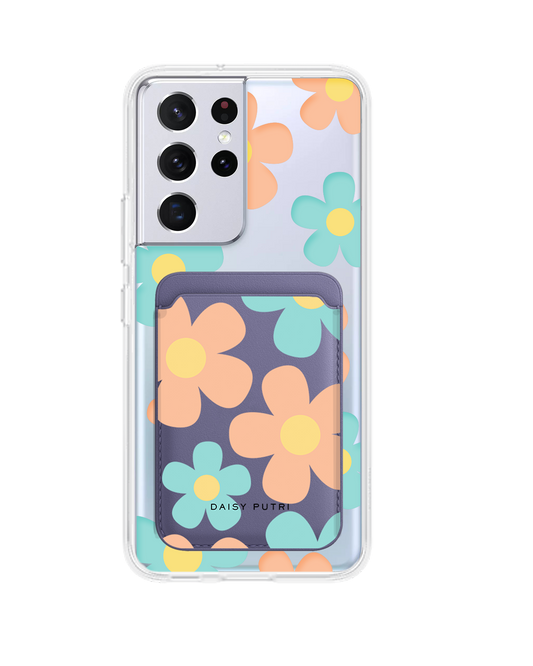 Android Magnetic Wallet Case - Daisy Daze