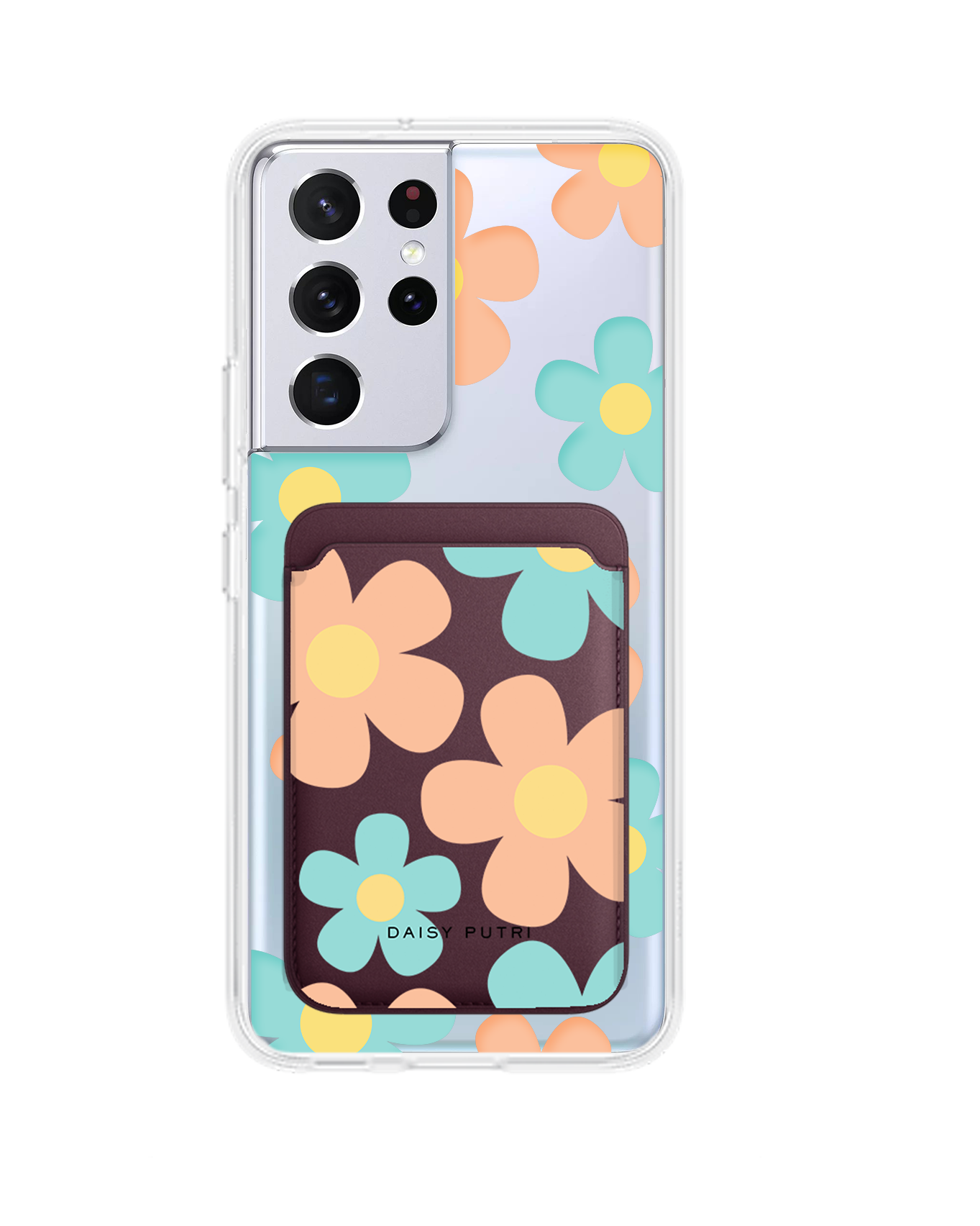 Android Magnetic Wallet Case - Daisy Daze