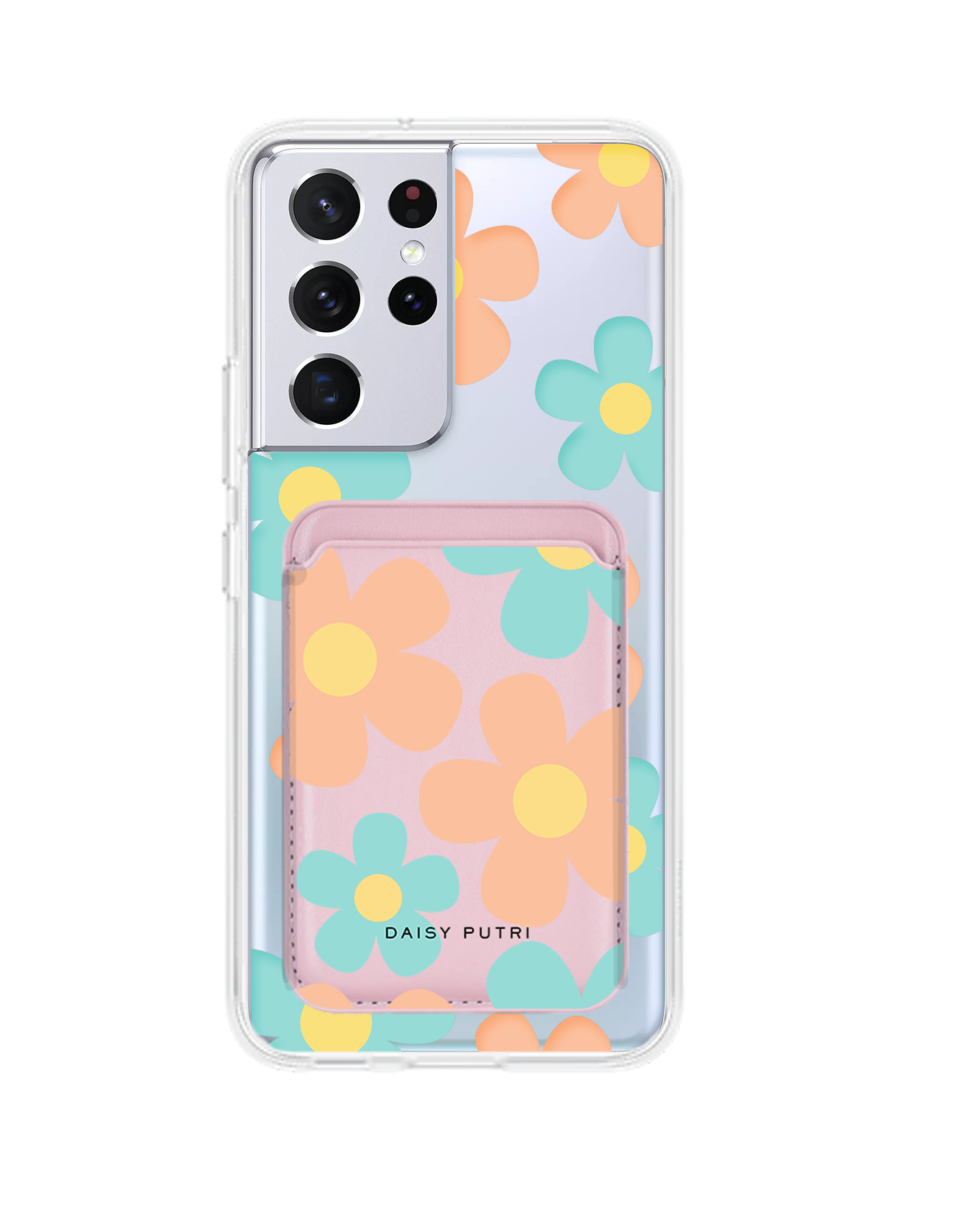 Android Magnetic Wallet Case - Daisy Daze