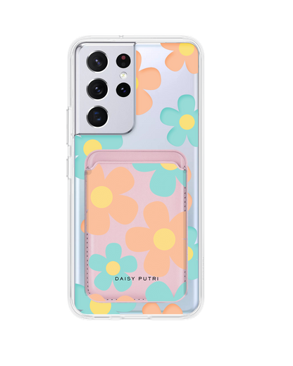 Android Magnetic Wallet Case - Daisy Daze