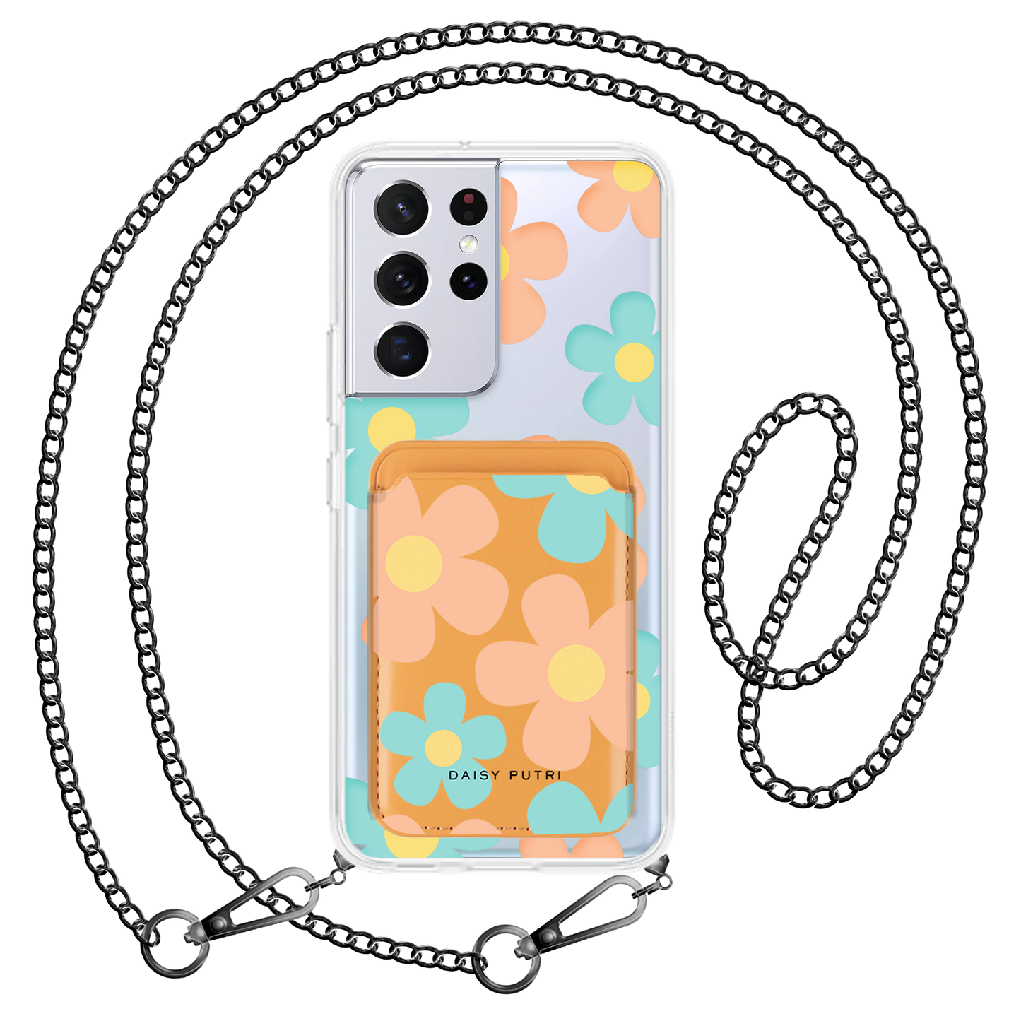 Android Magnetic Wallet Case - Daisy Daze