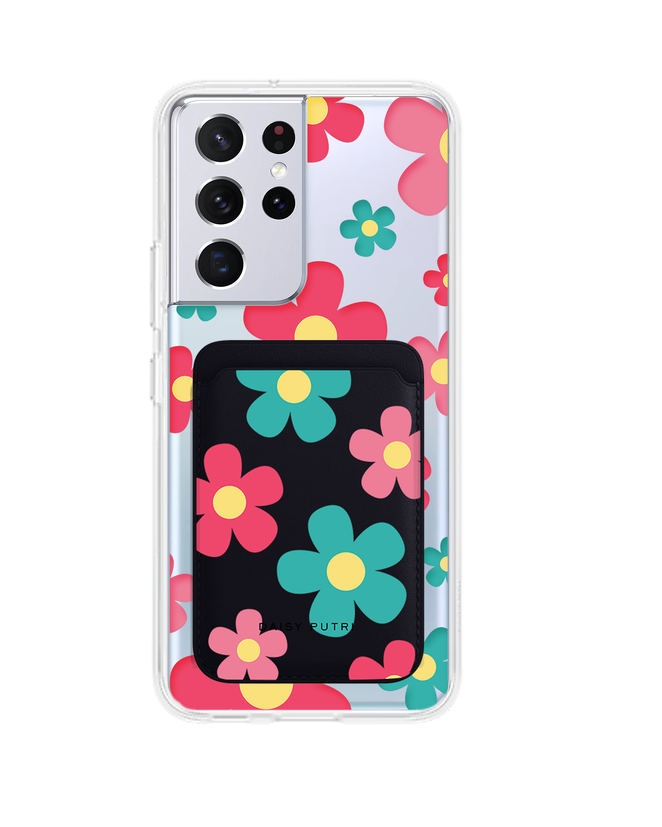 Android Magnetic Wallet Case - Daisy Delight 2.0