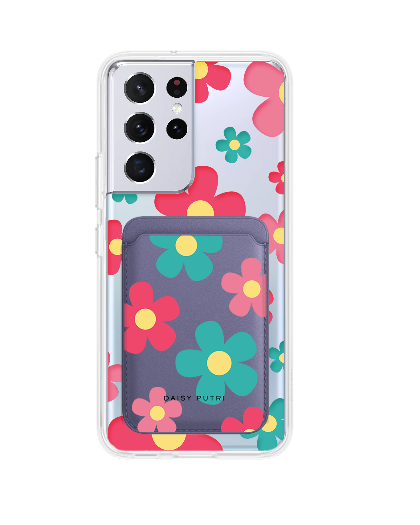 Android Magnetic Wallet Case - Daisy Delight 2.0