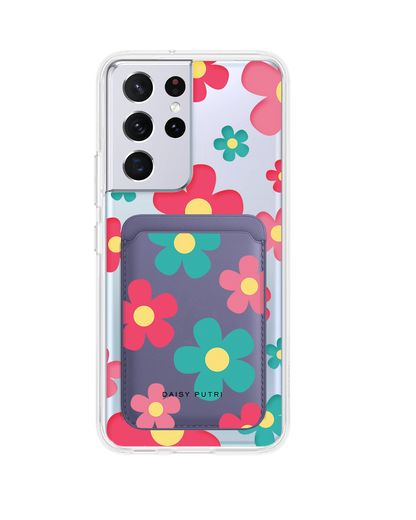 Android Magnetic Wallet Case - Daisy Delight 2.0
