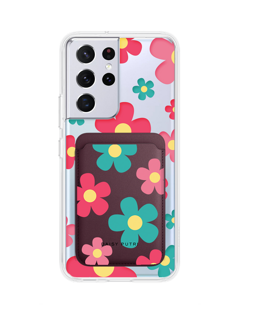 Android Magnetic Wallet Case - Daisy Delight 2.0