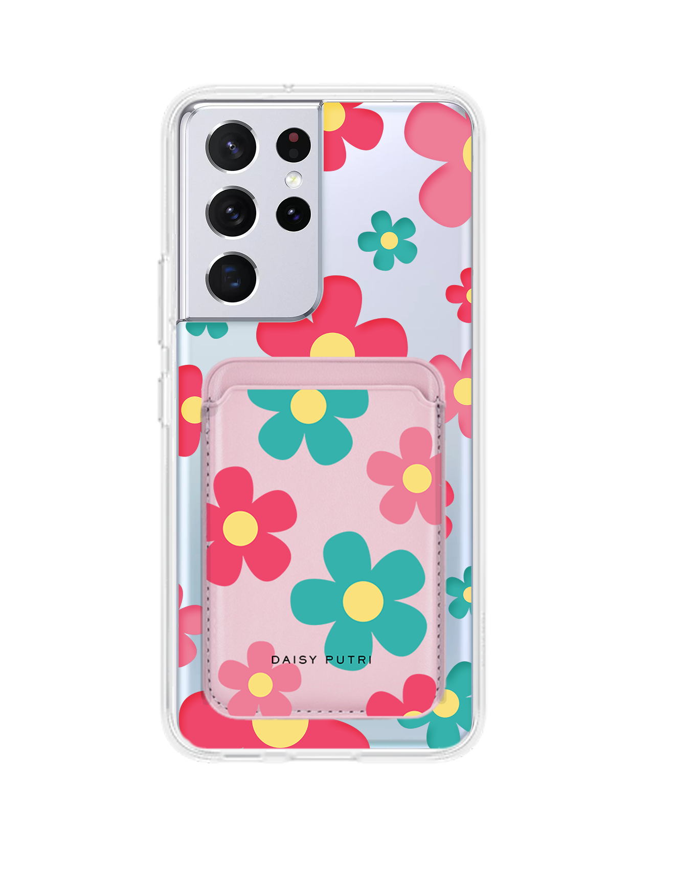 Android Magnetic Wallet Case - Daisy Delight 2.0