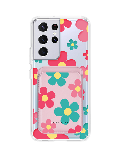 Android Magnetic Wallet Case - Daisy Delight 2.0