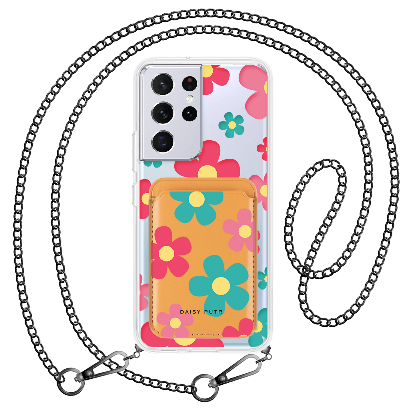 Android Magnetic Wallet Case - Daisy Delight 2.0