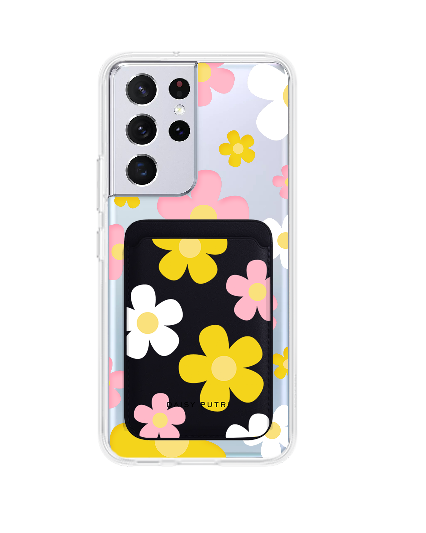 Android Magnetic Wallet Case - Daisy Fresh