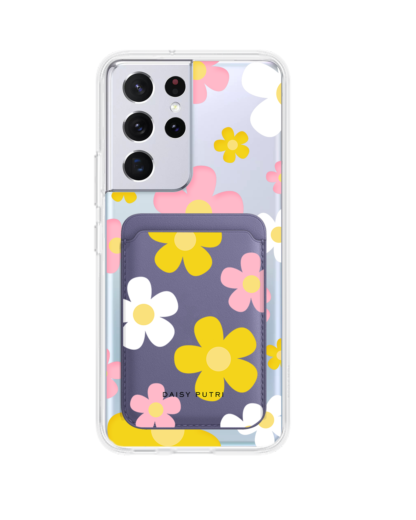 Android Magnetic Wallet Case - Daisy Fresh