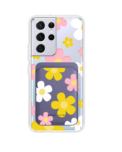 Android Magnetic Wallet Case - Daisy Fresh