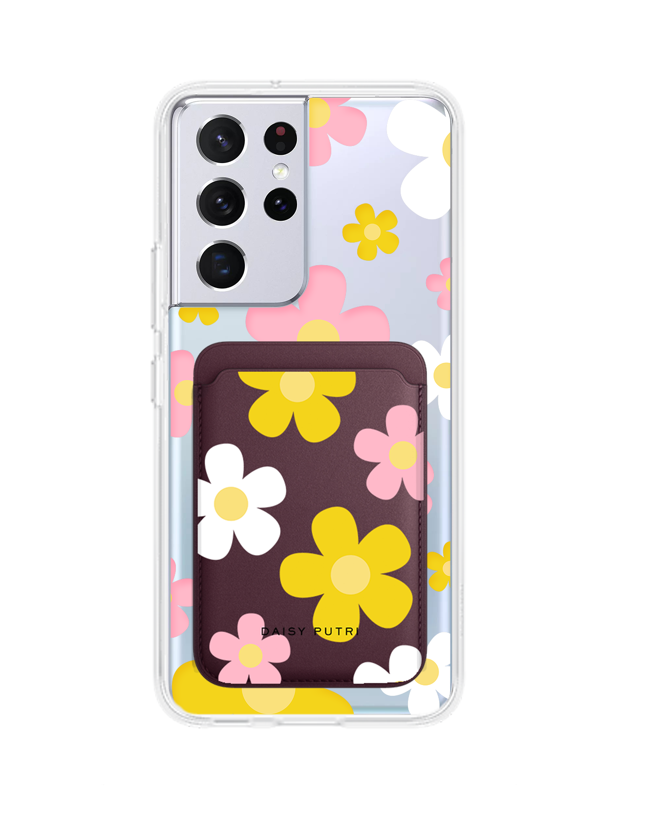 Android Magnetic Wallet Case - Daisy Fresh