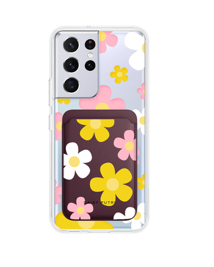 Android Magnetic Wallet Case - Daisy Fresh