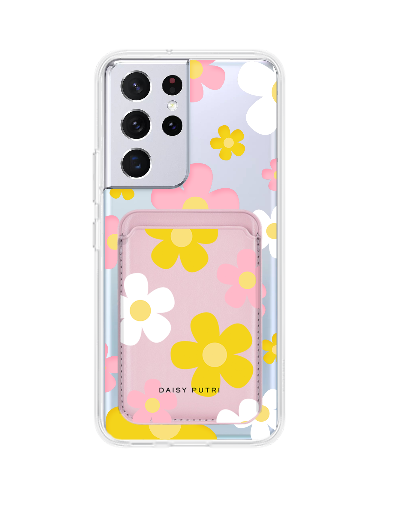 Android Magnetic Wallet Case - Daisy Fresh