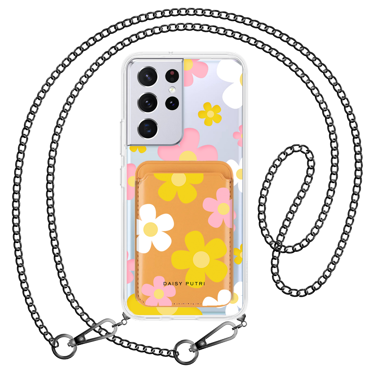 Android Magnetic Wallet Case - Daisy Fresh