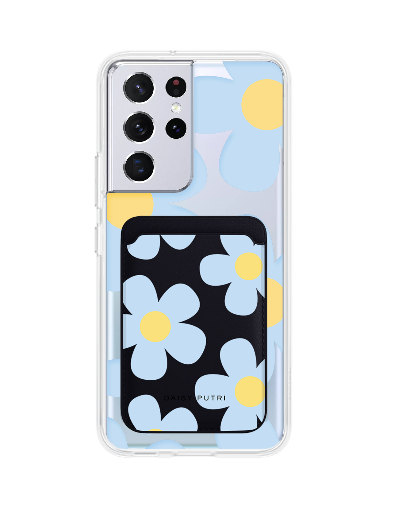 Android Magnetic Wallet Case - Daisy Garland