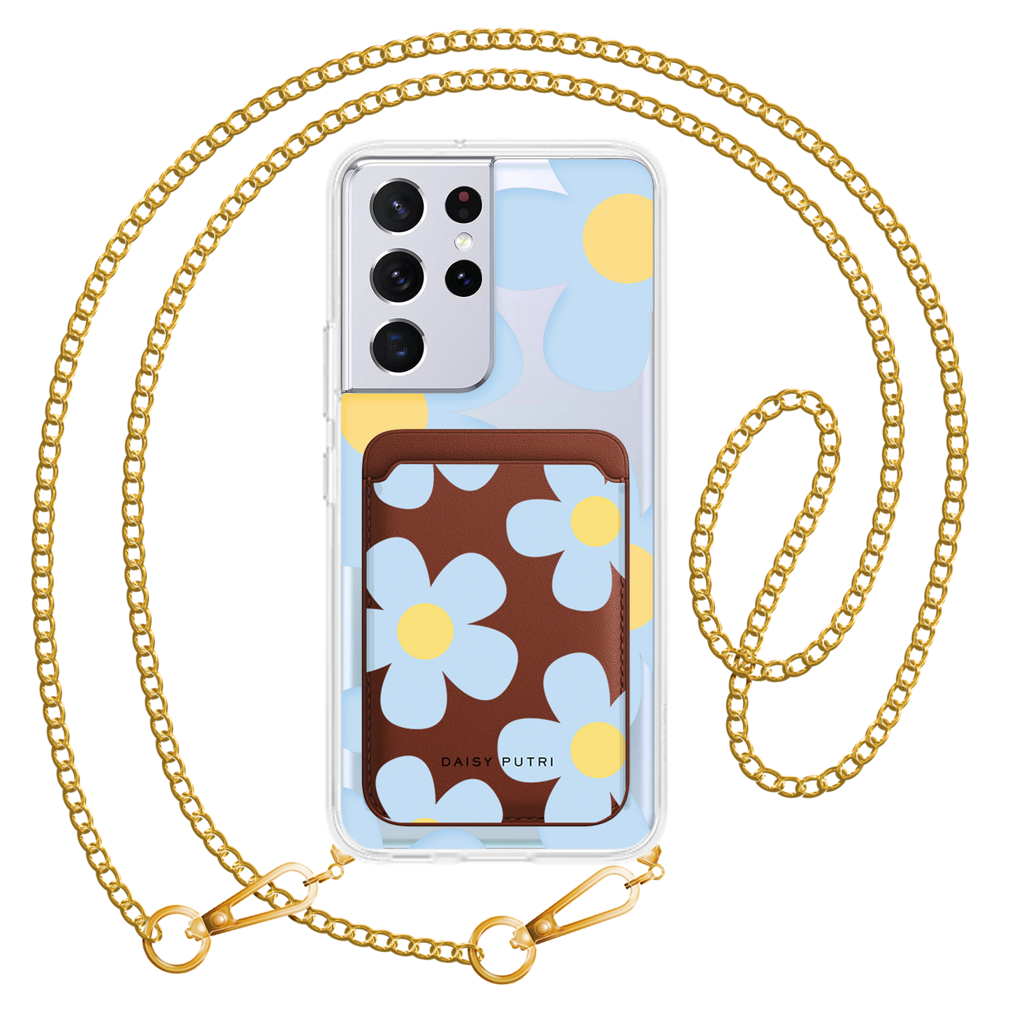 Android Magnetic Wallet Case - Daisy Garland