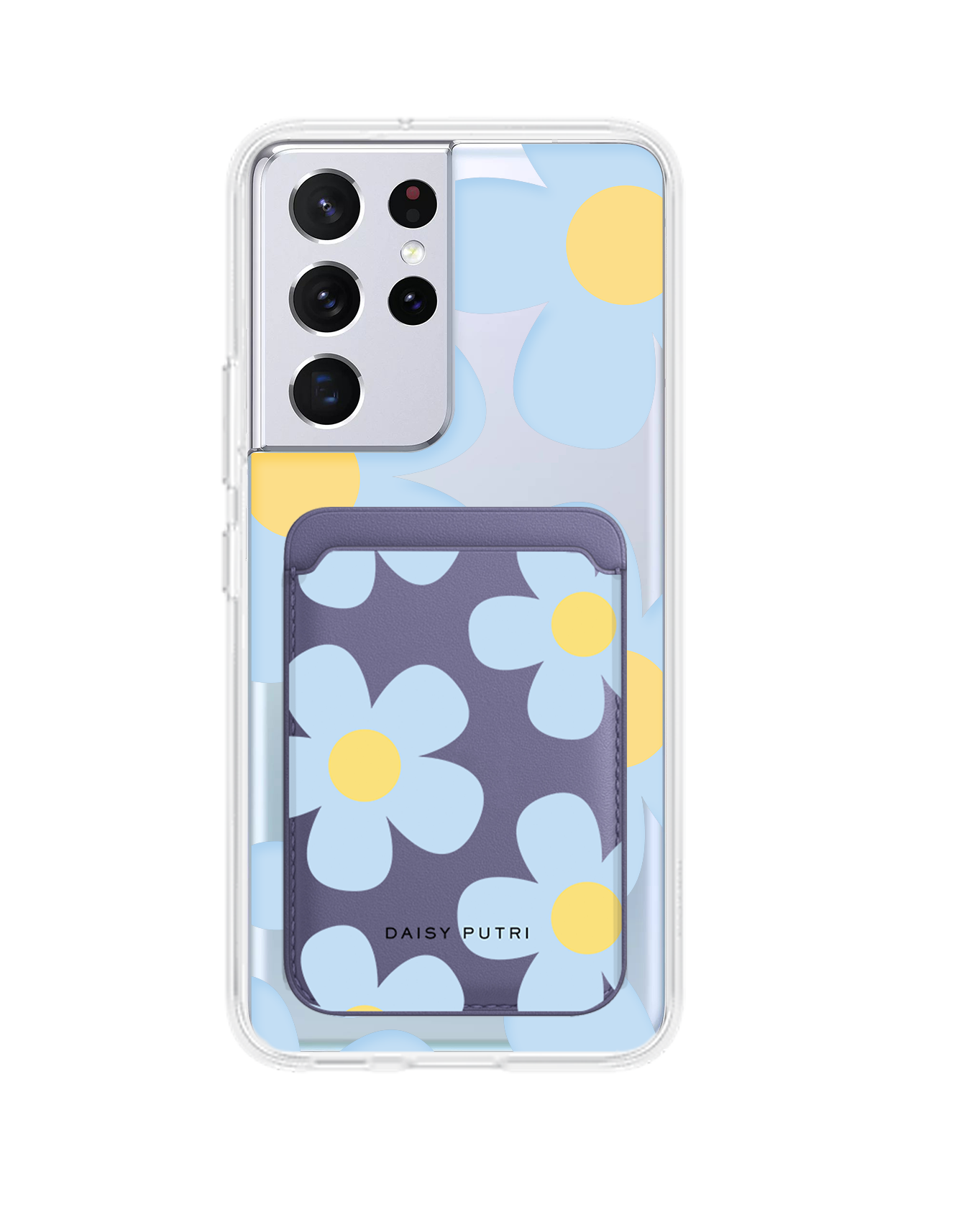 Android Magnetic Wallet Case - Daisy Garland