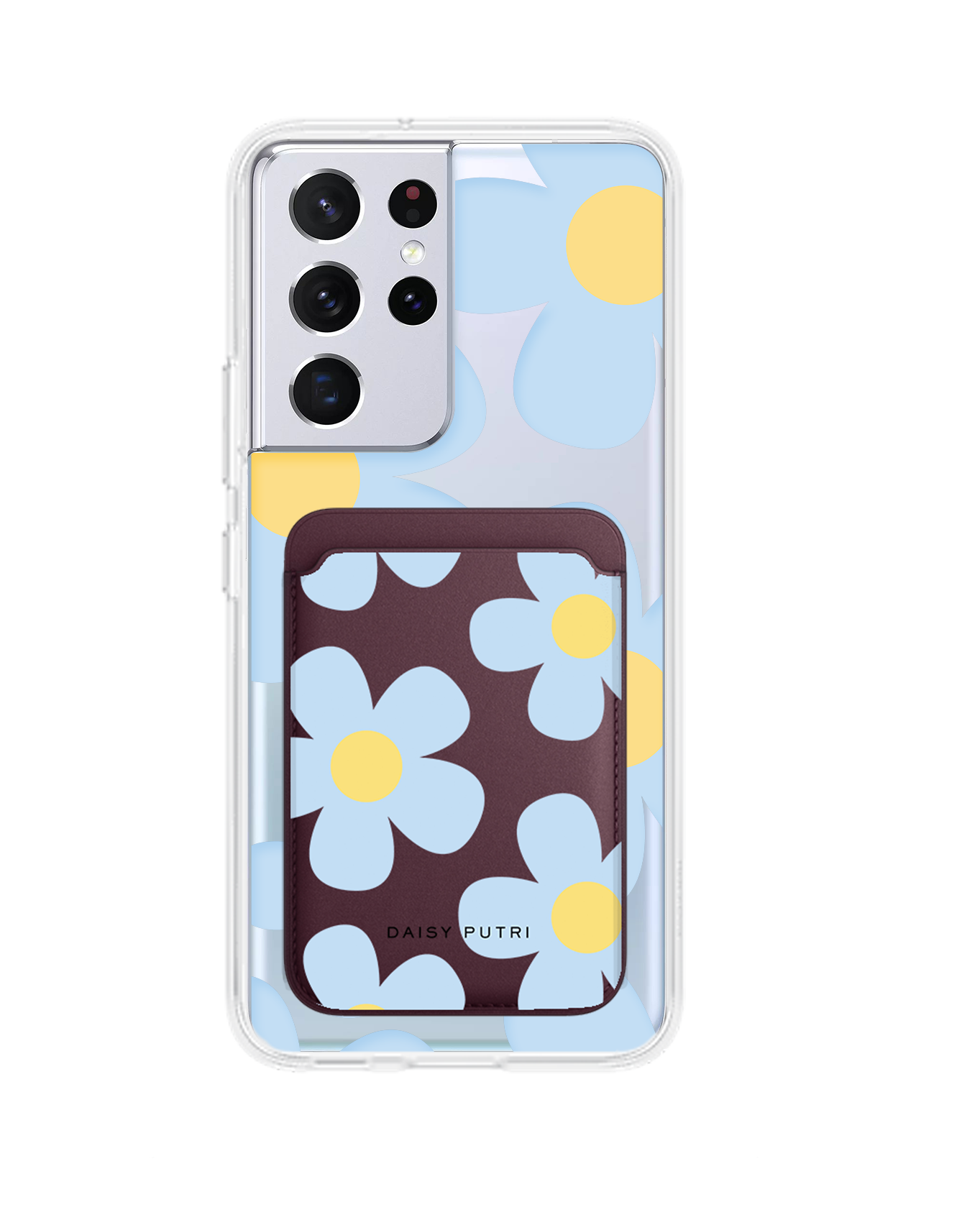 Android Magnetic Wallet Case - Daisy Garland