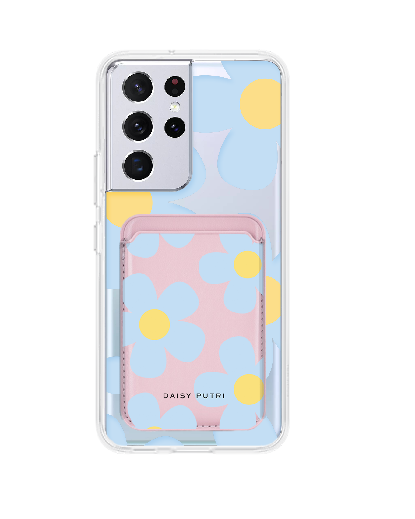 Android Magnetic Wallet Case - Daisy Garland