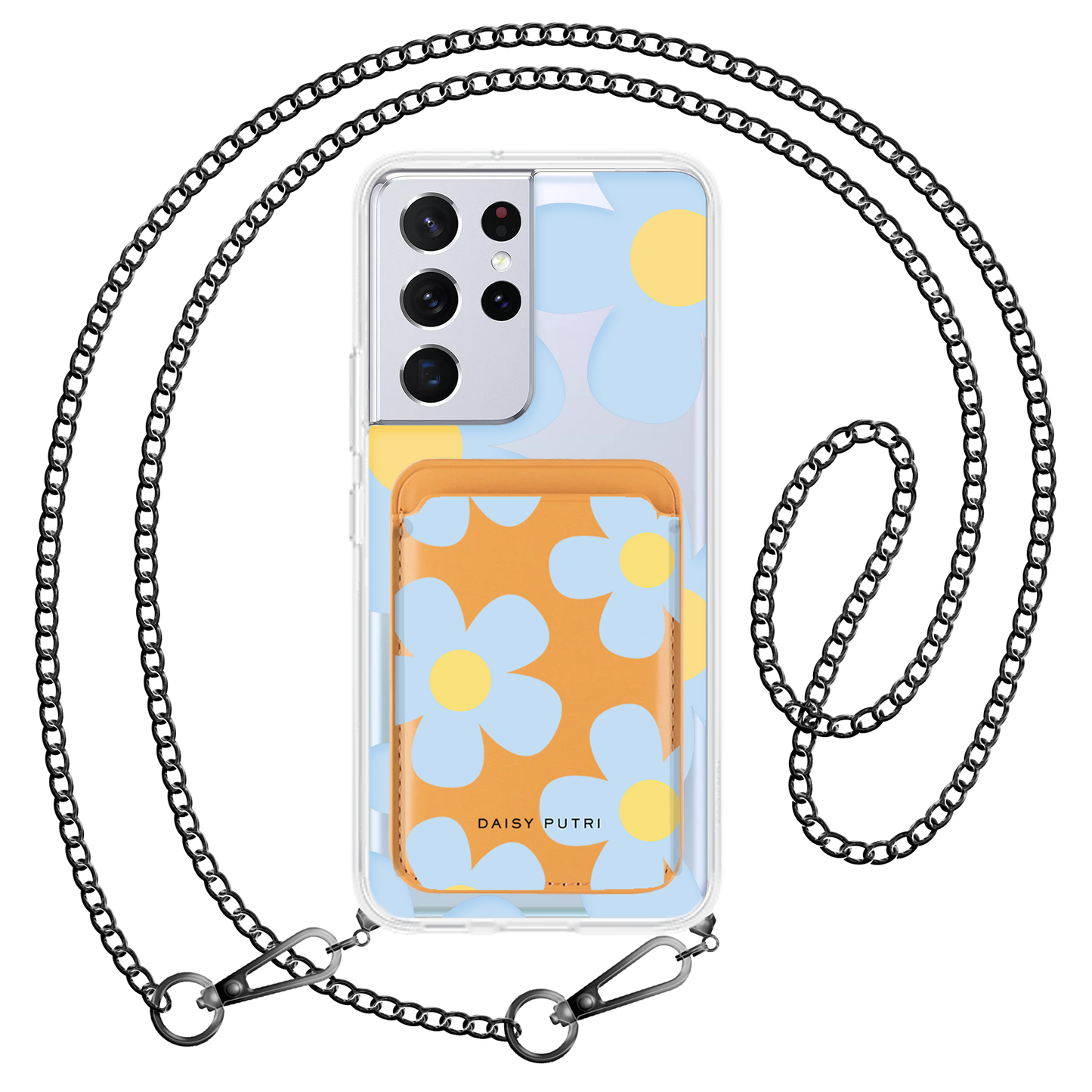 Android Magnetic Wallet Case - Daisy Garland